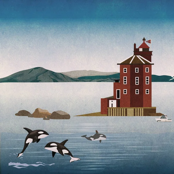 Norveç 'in güzel manzarası İskandinavya