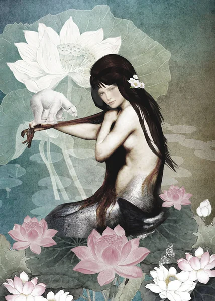 Uzaklardan bir denizkızını görmeye geldim.