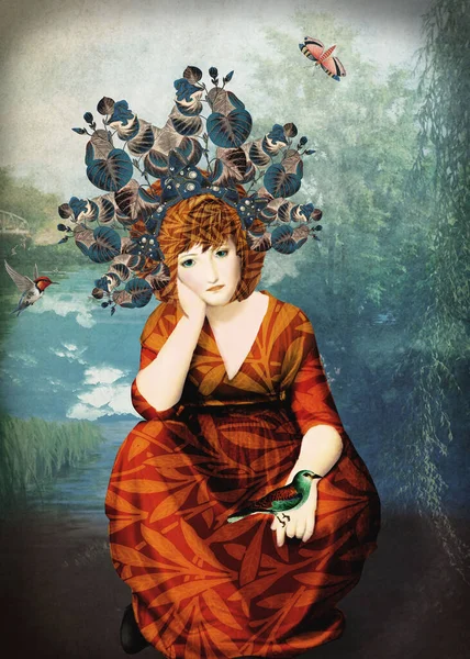 Bir kızın doğasında düşünceler