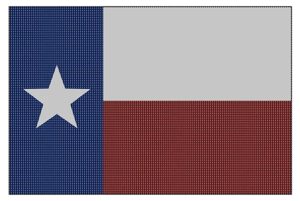 Pontos brancos da bandeira de Texas — Vetor de Stock