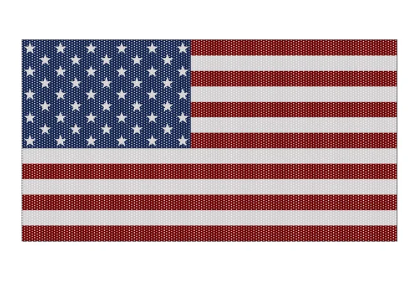 美国国旗白色圆点 — 图库矢量图片