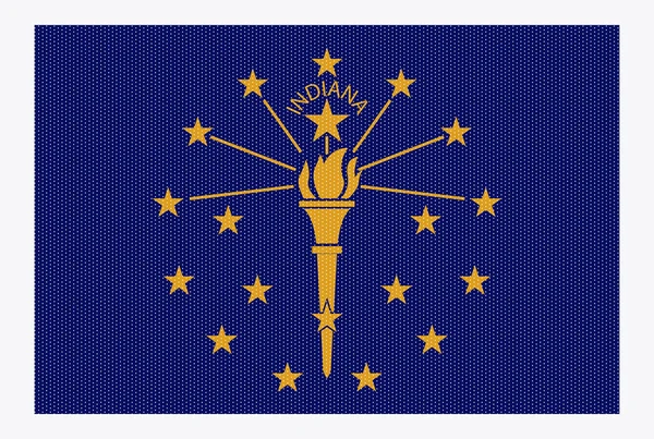 Flaga stanu Indiana białe kropki — Wektor stockowy