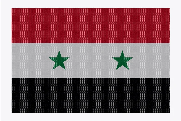 Σημαία της Συρίας άσπρο τελείες — Διανυσματικό Αρχείο