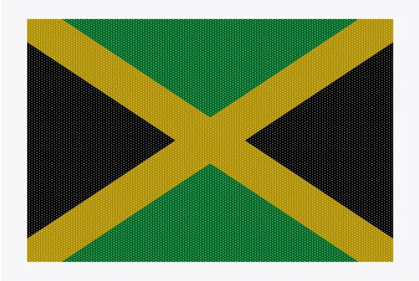 Jamaica Flag White Dots — ストックベクタ