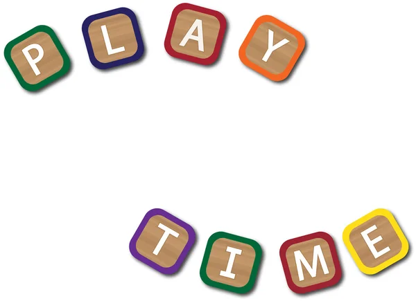 Blocchi per bambini Playtime — Vettoriale Stock