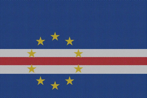 Bandera de Cabo Verde Puntos Blancos — Archivo Imágenes Vectoriales