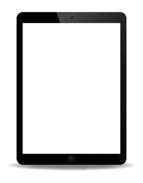 現実的なタブレットの画面 — ストックベクタ