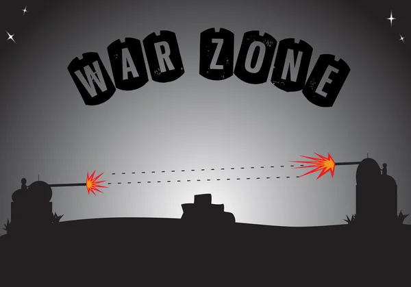 Zone de guerre — Image vectorielle