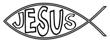 Christian balık İsa ile