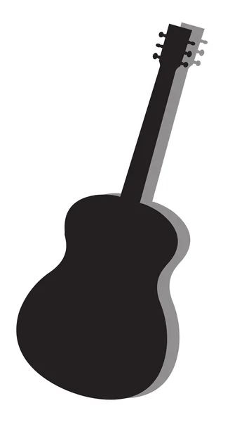 Guitar silhouette — Stock Vector