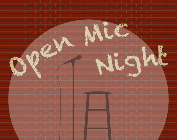 Open Mic Night — Stock vektor