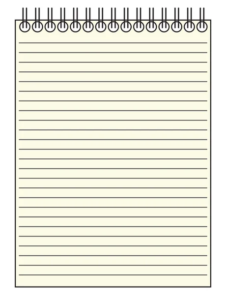 Reporter Notepad — Stock Vector