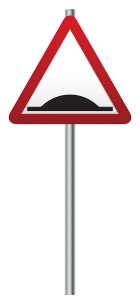 Bump Ahead Signpost — Stock Vector