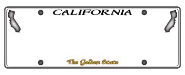 California plakası