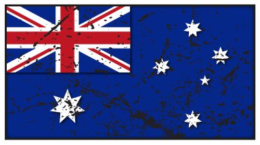 Avustralya bayrağı Grunged