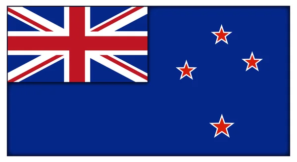 Neuseeland-Flagge — Stockvektor