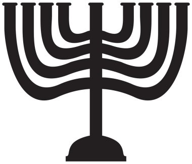 Yedi Kollu Şamdan siluet