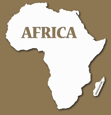 Afrika ve Brown Madagaskar