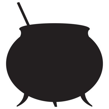Witch Cauldron Silhouette vector Witch Cauldron Silhouette vector