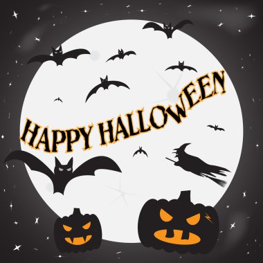 Happy Halloween Moon vector Happy Halloween Moon vector