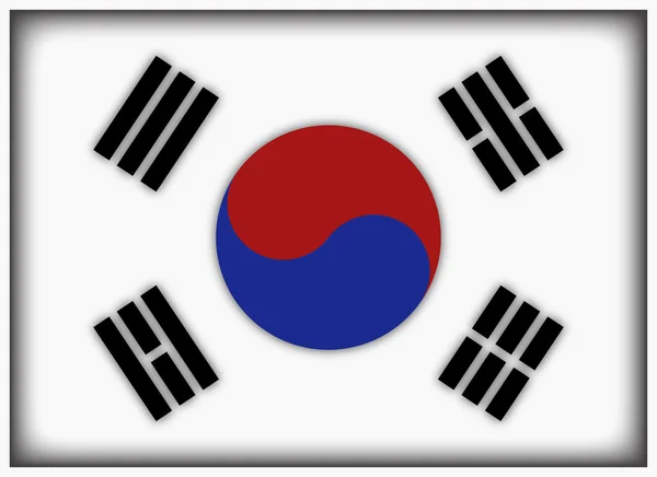 Corea del Sur bandera — Archivo Imágenes Vectoriales