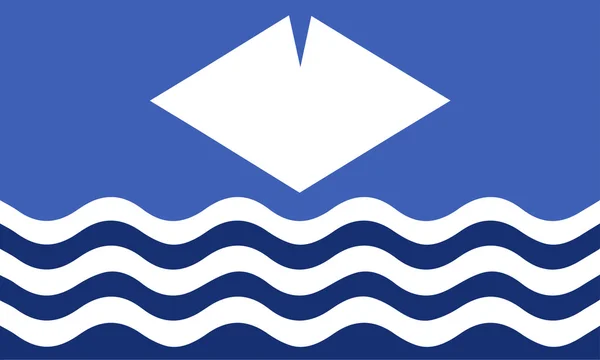 Isle of wight flagga怀特岛的标志 — 图库矢量图片