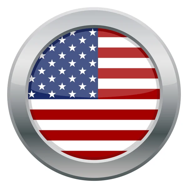 USA ezüst ikon — Stock Vector