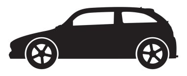 sportif hatchback siluet