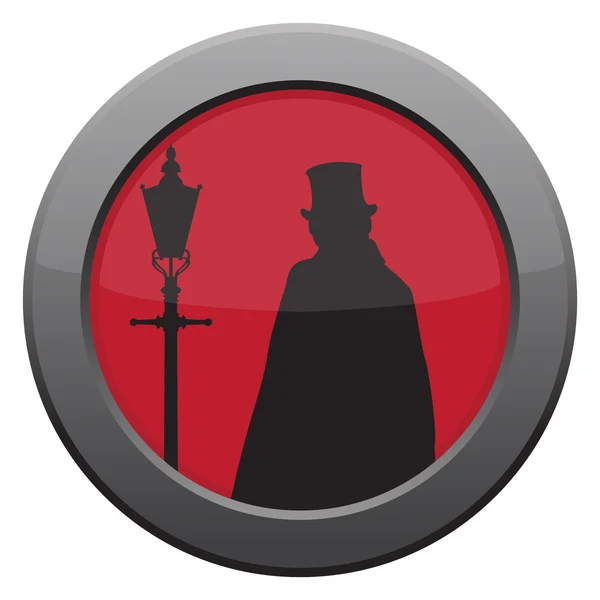 Jack The Ripper Icon — Stock Vector