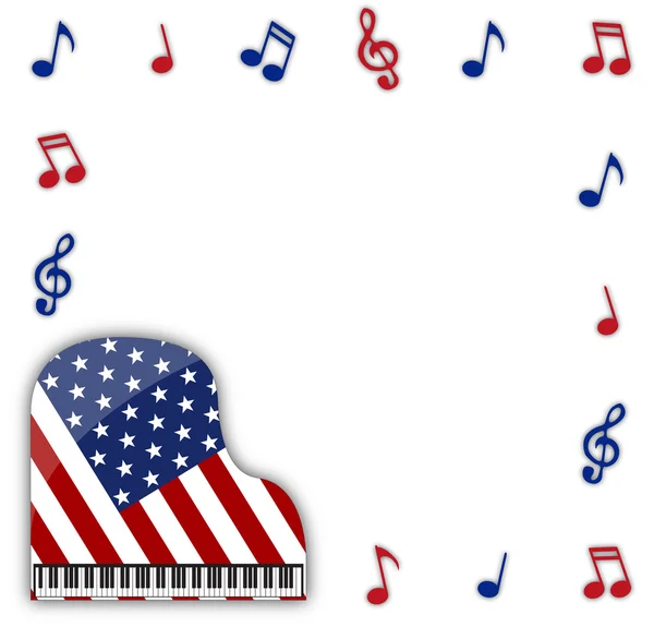 Amerikan grand piyano notlar ile