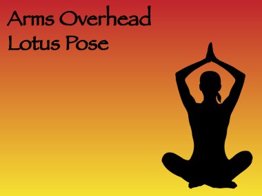 Yoga kadın kolları genel gider lotus poz
