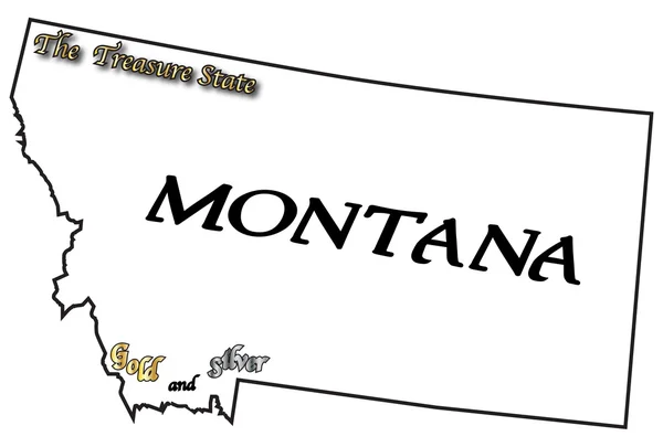 Montana Slogan and Motto — Stock Vector