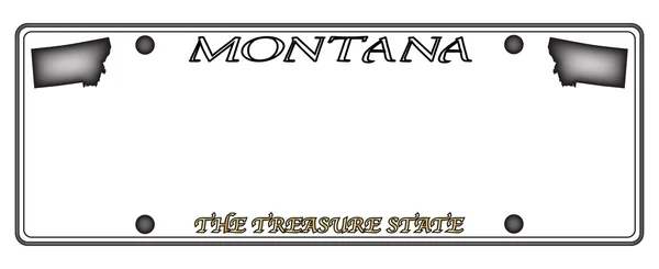 Montana-Kennzeichen — Stockvektor