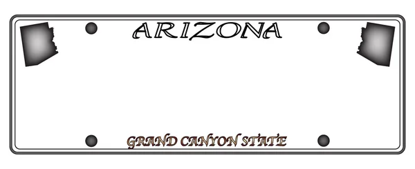 Placa de Arizona — Archivo Imágenes Vectoriales