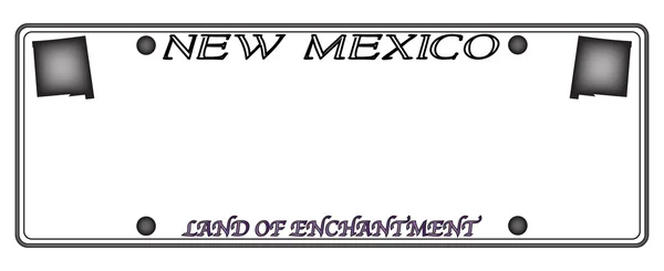 ニュー メキシコ州のナンバー プレート — ストックベクタ