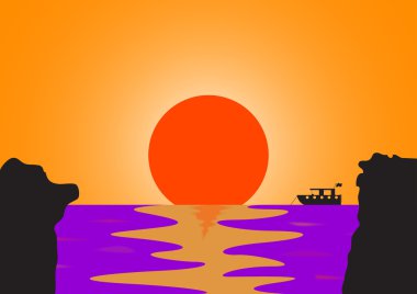 Sunset Point clipart