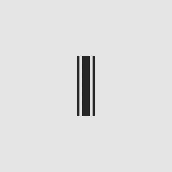 Αρχικό Λογότυπο Letter Εικονίδιο Αφηρημένη Γραμμή Διάνυσμα Έννοια Σχέδιο Μαύρο — Διανυσματικό Αρχείο
