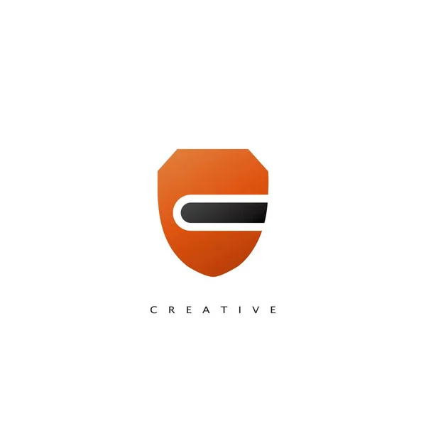 Logo Abstract Techno Shield Vector Design Concept — 스톡 벡터