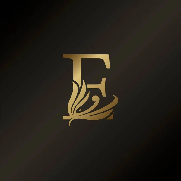 Monogram Letter Luxury Swirl Ornate Decorative Logo Icon Vector Design — 스톡 벡터