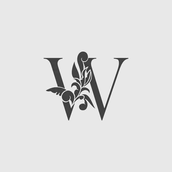 Mongram Letter Luxury Logo Icon Vintage Deco Letter Black Color — 스톡 벡터