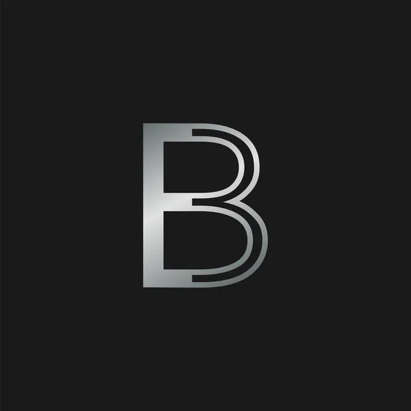 Icono Inicial Del Logotipo Letra Concepto Diseño Vectorial Abstracto Elegante — Vector de stock