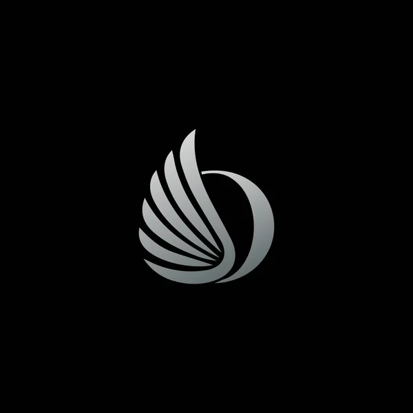 Letter O Logo Luxury wing. Trendy Design concept luxury wing and letter O for corporate, lawyer, notary, firm, automotive, community and more brand identity.