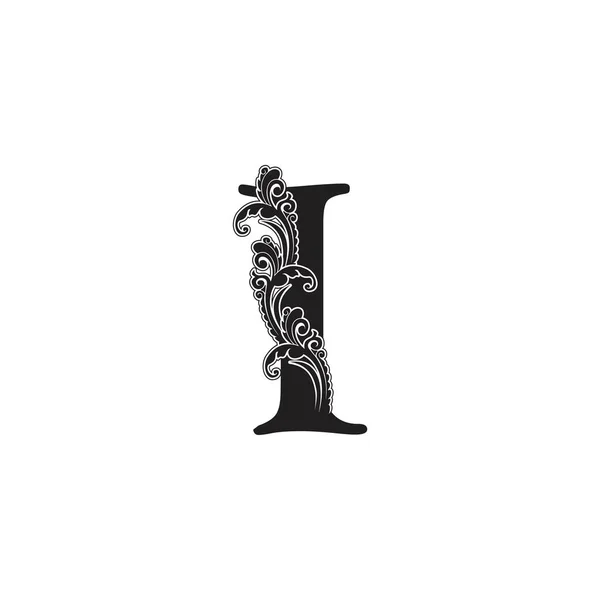 Süslemeli Harf Logo Simgesi Zarif Monogram Lüks Süsleme Harf Logo — Stok Vektör