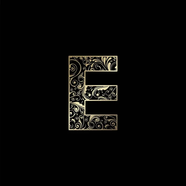 Ornate Letter Logo Symbol Eleganz Monogramm Luxus Brief Logo Vektor — Stockvektor