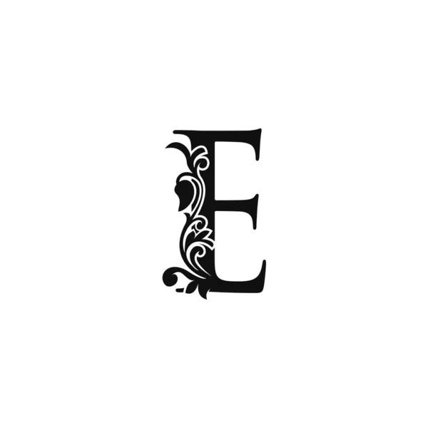 Шаблон Логотипом Черно Белый Векторный Дизайн Вихря Украшают Элегантный Декоративный — стоковый вектор