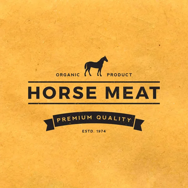 Premium horse meat — Stock Vector