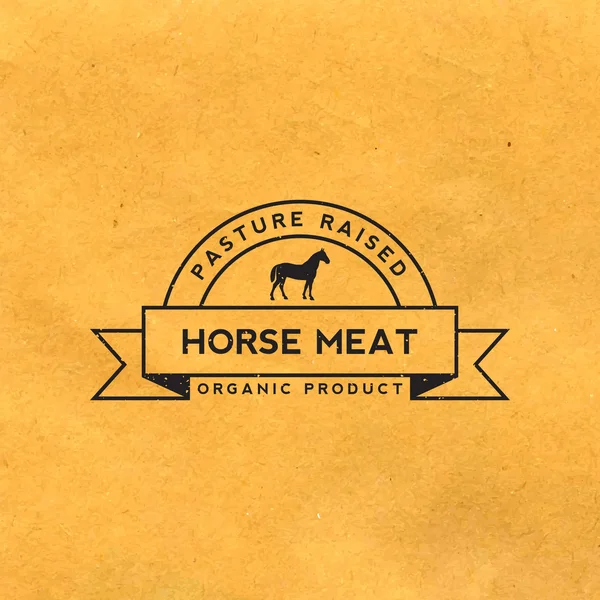 Premium horse meat — Stock Vector