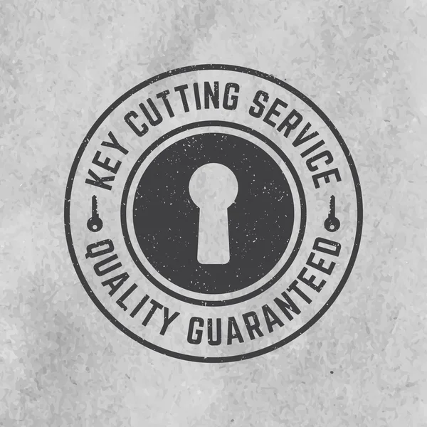 Locksmith label with grunge texture — Stock Illustration Locksmith label with grunge texture Vector Graphics