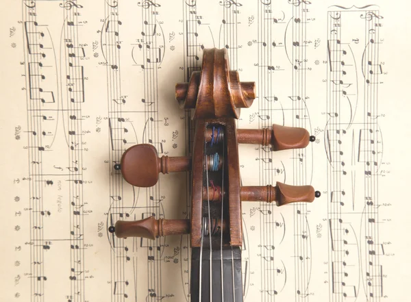 Old wooden Violin — Stock Photo, Image