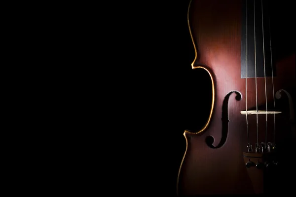 Velho violino de madeira — Fotografia de Stock